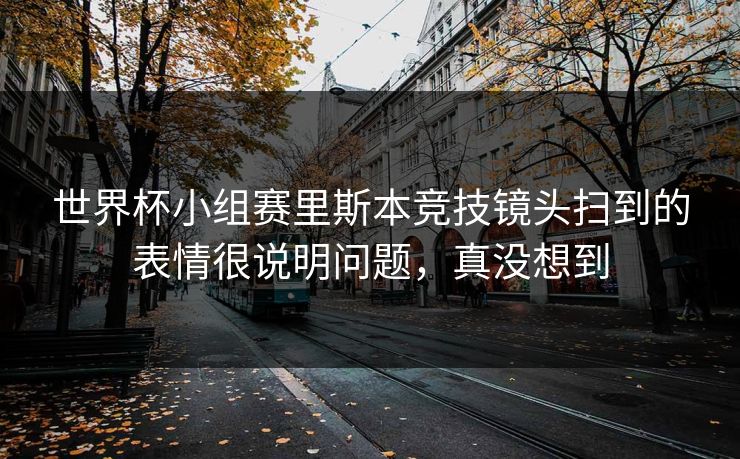 世界杯小组赛里斯本竞技镜头扫到的表情很说明问题，真没想到